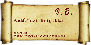 Vadászi Brigitta névjegykártya