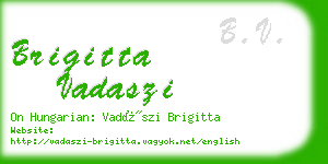 brigitta vadaszi business card